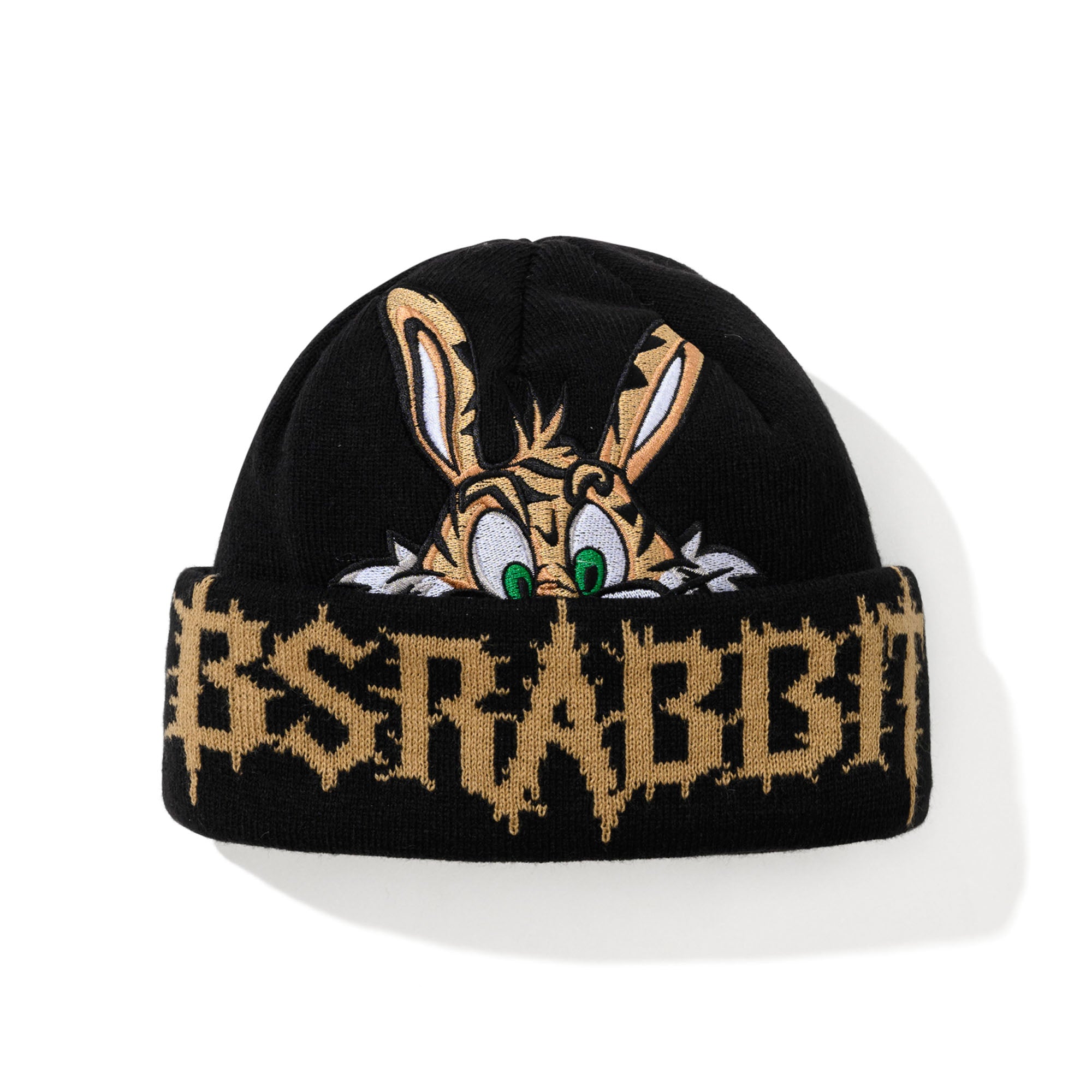 2526FW BSRABBIT Hidden Carrot Beanie Black