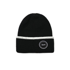 CIRCLE LINE BEANIE BLACK