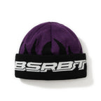 Flame Double Sided Artwork Beanie Purple