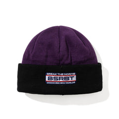 Flame Double Sided Artwork Beanie Purple