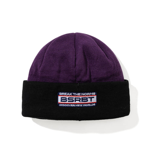 Flame Double Sided Artwork Beanie Purple