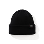 Basic Point Label Beanie Black