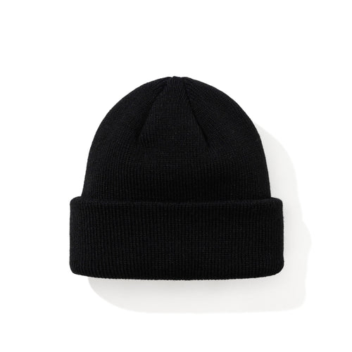 Basic Point Label Beanie Black