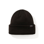 Basic Point Label Beanie Brown