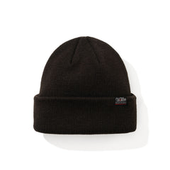 Basic Point Label Beanie Brown