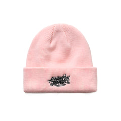 BSRAWF EMBR BEANIE PINK