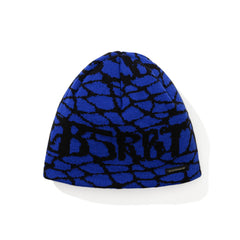 Bsrbt Cracked Pattern Beanie Blue