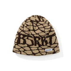 Bsrbt Cracked Pattern Beanie Beige