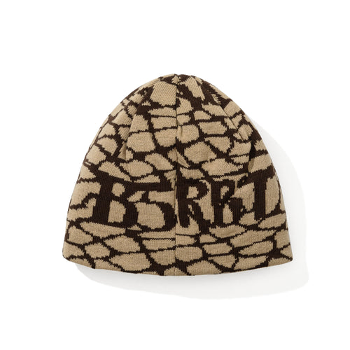 Bsrbt Cracked Pattern Beanie Beige
