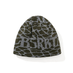 Bsrbt Cracked Pattern Beanie Ash Khaki