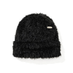 Long Yarn Beanie Black