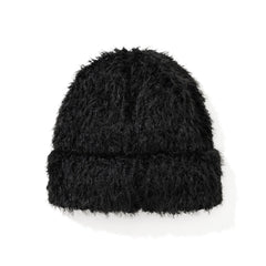 Long Yarn Beanie Black