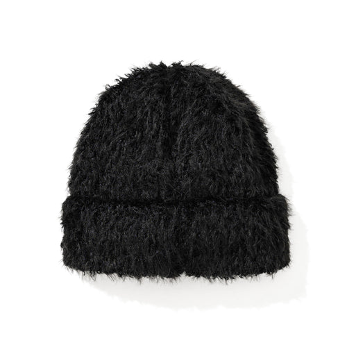 Long Yarn Beanie Black