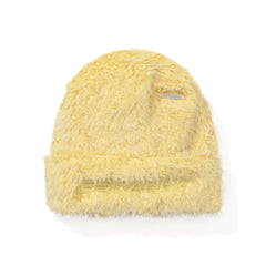 Long Yarn Beanie Yellow