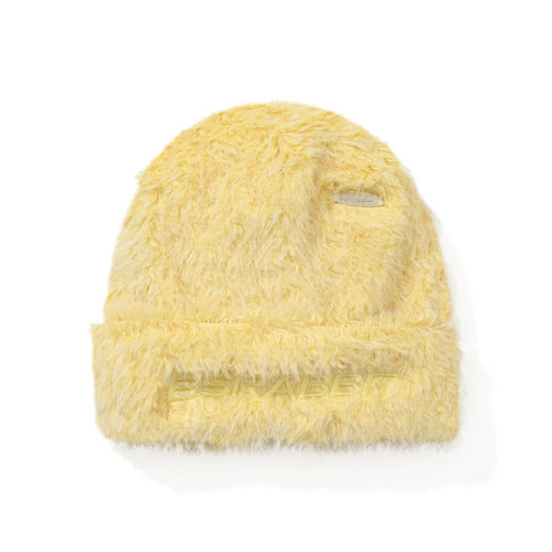 Long Yarn Beanie Yellow