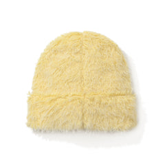 Long Yarn Beanie Yellow