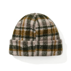 Softly Wool Beanie Khaki Check