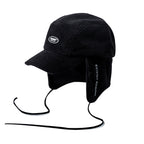 BSW FLEECE EARFLAP CAP BLACK