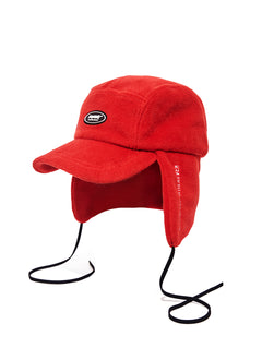 BSW FLEECE EARFLAP CAP RED
