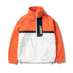 HALF FLEECE JACKET APRICOT