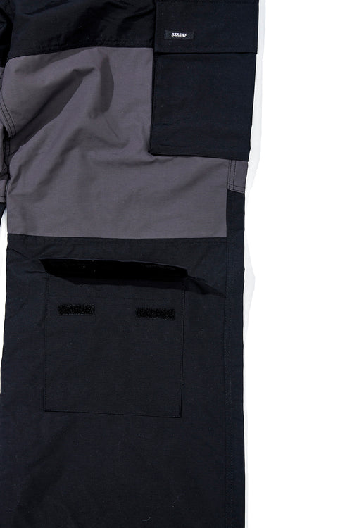 CARGO POCKET BOX TRACK PANTS BLACK