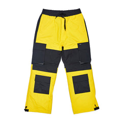 CARGO POCKET BOX TRACK PANTS YELLOW