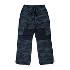 CARGO POCKET BOX TRACK PANTS GREEN CAMO