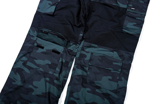 CARGO POCKET BOX TRACK PANTS GREEN CAMO