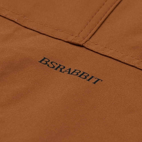 SMOOTH HOODED JACKET CARAMEL