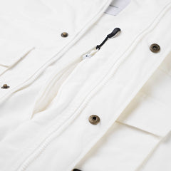 BIG POCKET HOODED JACKET WHITE