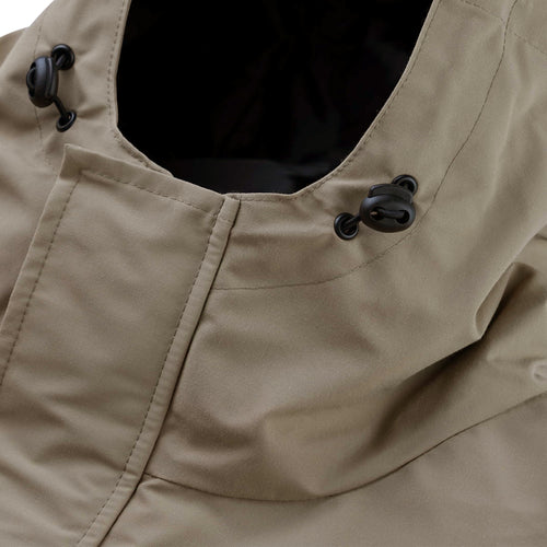 BIG POCKET HOODED JACKET BEIGE