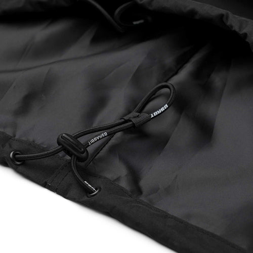 SPIDERWEB HOODED JACKET BLACK