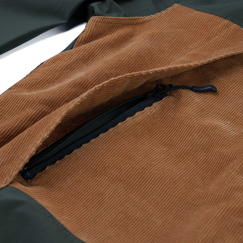 MMM HF WINDBREAKER HOODED JACKET DEEP KHAKI / CORDUROY BROWN