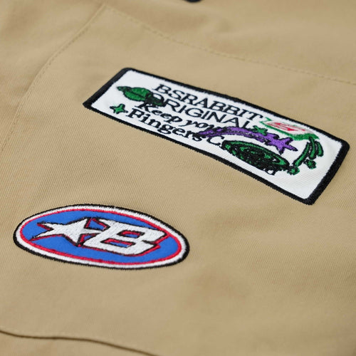 VARIETY PATCH SNAP JACKET BEIGE