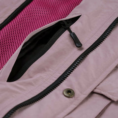 BIG POCKET HOODED VEST INDY PINK