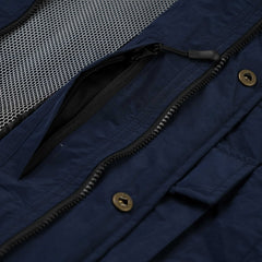 BIG POCKET HOODED VEST NAVY