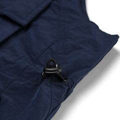 BIG POCKET HOODED VEST NAVY