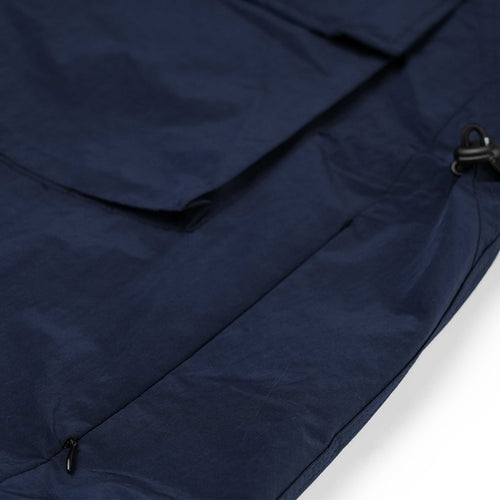 BIG POCKET HOODED VEST NAVY