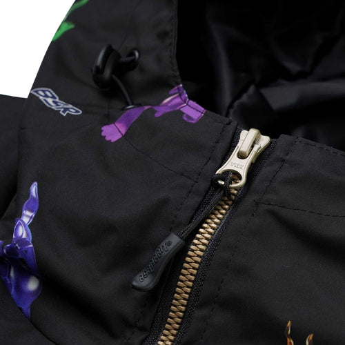 RAINBOW TR HOODED ANORAK JACKET BLACK