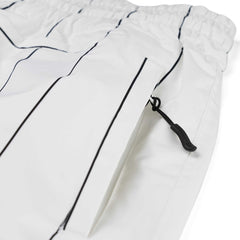 STRIPE SPORTY SUPER WIDE JOGGER PANTS WHITE