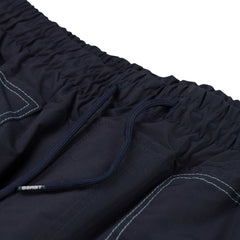 STITCH BOX WIDE TRACK PANTS DARK NAVY