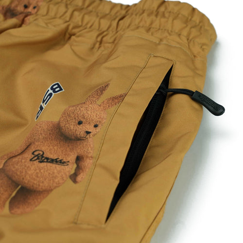 3D BEARRABBIT WIDE TRACK PANTS BROWN