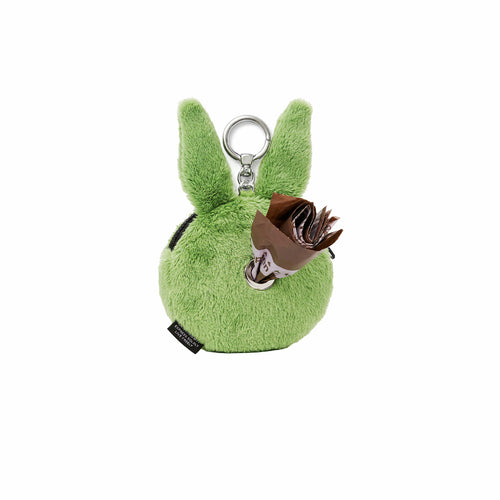 Trippy Rabbit Stuffed Coin Wallet Green – Poop Bag Edition