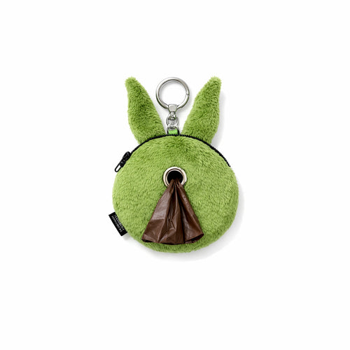 Trippy Rabbit Stuffed Coin Wallet Green – Poop Bag Edition