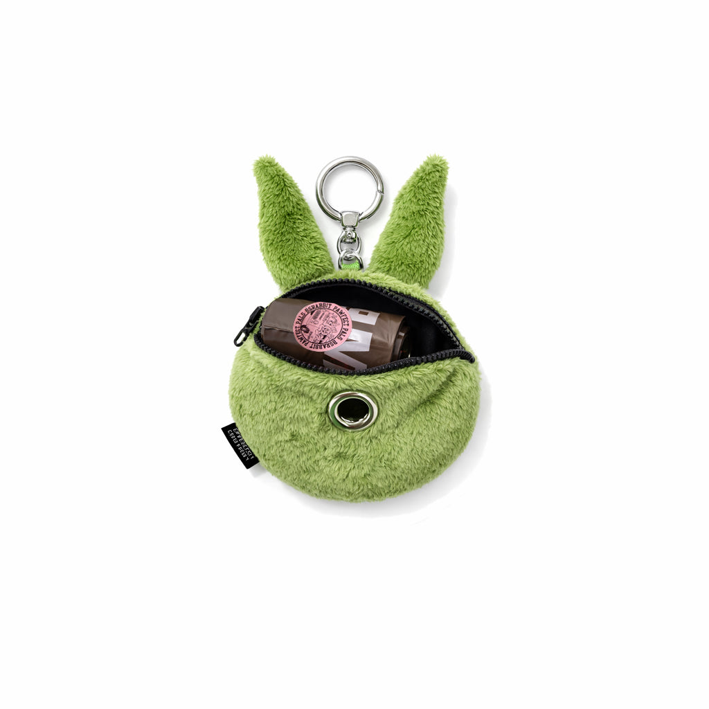 2526FW BSRABBIT Trippy Rabbit Stuffed Coin Wallet Green