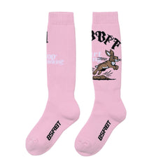 Overthinking Snowboard Socks Pink