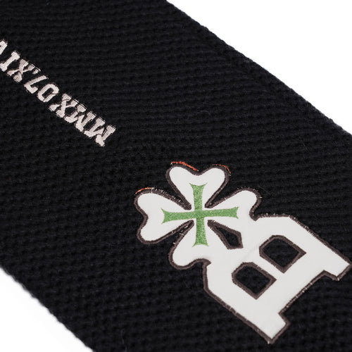 Multi Logo Patchwork Muffler Black