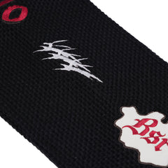 Multi Logo Patchwork Muffler Black