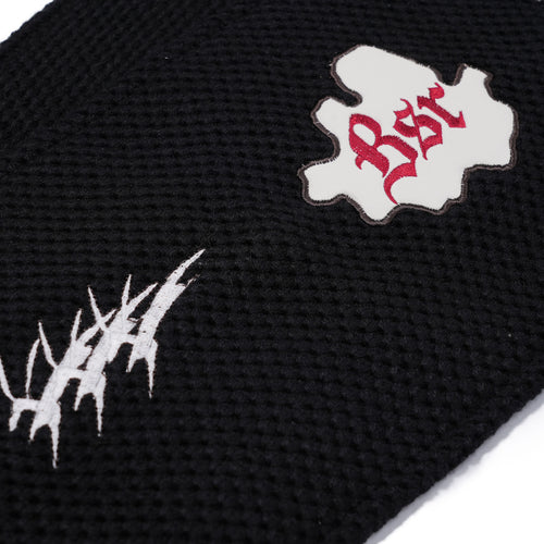 Multi Logo Patchwork Muffler Black
