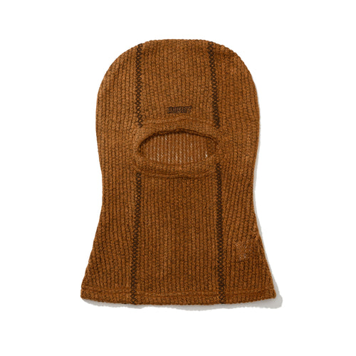 Essential Stitch Knit Balaclava Brown